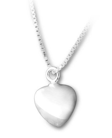 Ascheschmuck Anhänger in Herzform Sterlingsilber klein