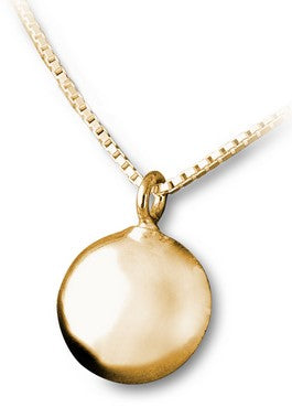 Ascheschmuck Kreuz in Sterlingsilber vergoldet klein