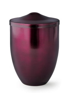 Tierurne aus Kupfer lasierend in aubergine