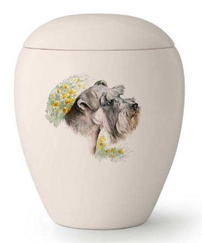 Tierurne mit versch. mittelgroßen Hunden 1,5 Ltr.