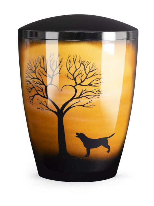 Tierurne Airbrush Herzbaum