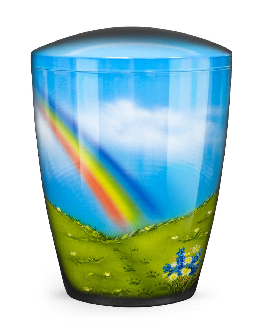 Tierurne Airbrush Regenbogen