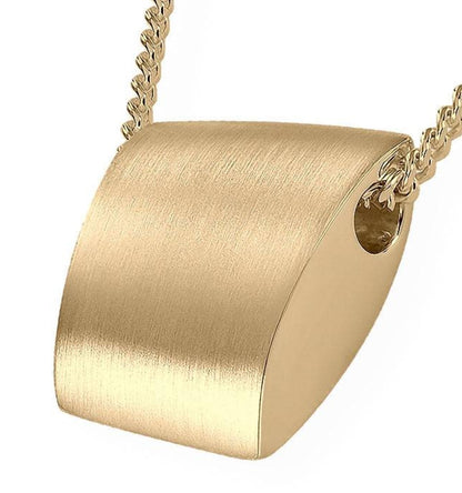 Ascheschmuck aus gebürsteten Gold